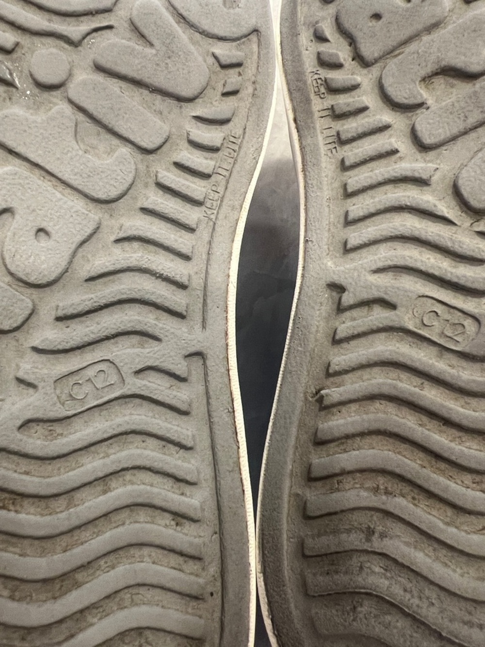 Native Gray Slip-On Sneakers with White Soles - Sz 12 - Picture 6 of 8